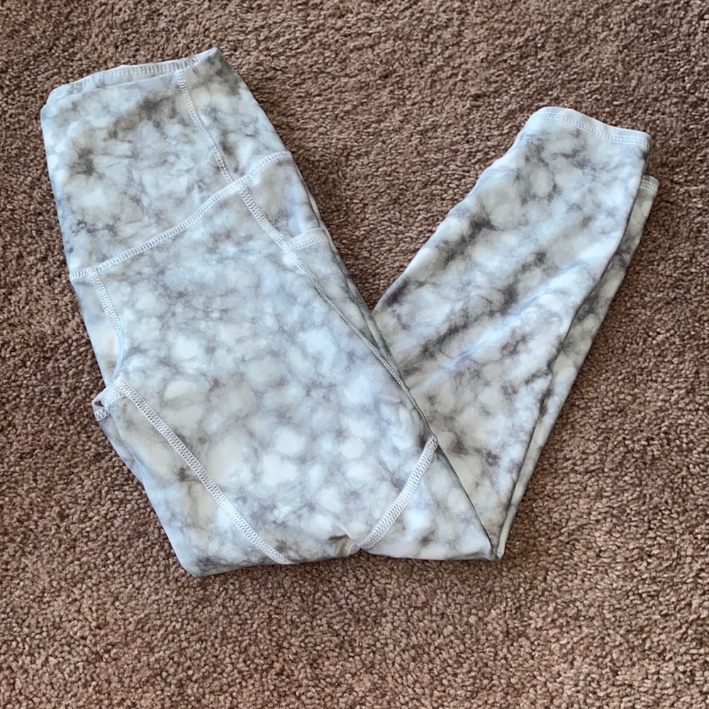 Grey/White Leggings